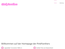 Tablet Screenshot of pinkpanthers-lippstadt.de